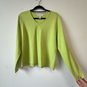 Norton McNaughton Light Green Knit Top